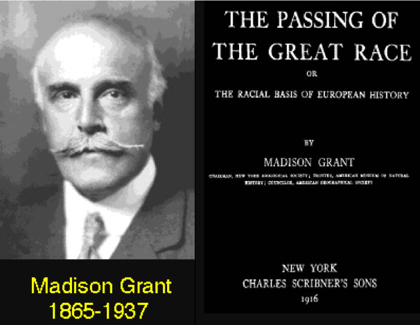 Madison Grant Book Passing of the Great Race